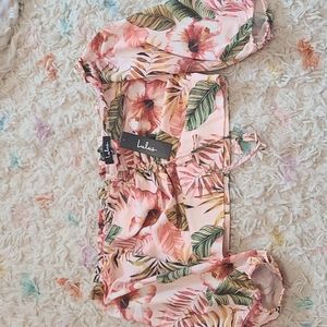 Lulu's crop top M floral